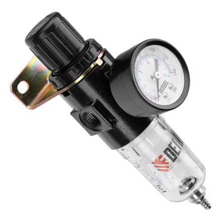 Фильтр-регулятор Denzel FR1500, 10 бар, 1500 л/мин, 1/4&quot;, 57459 купить в Нягани