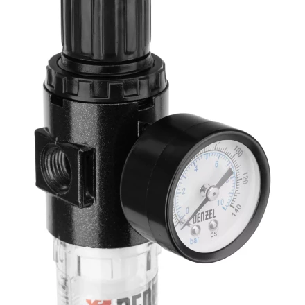 Фильтр-регулятор Denzel FR1500, 10 бар, 1500 л/мин, 1/4&quot;, 57459 купить в Нягани