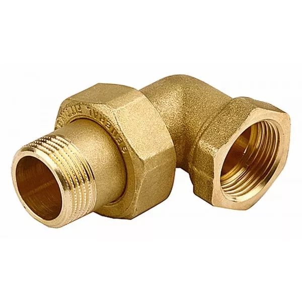 Соединитель GENERAL FITTINGS угловой с накидной гайкой, латунь, г/ш, 3/4" 51035-G/S-3/4 купить в Нягани