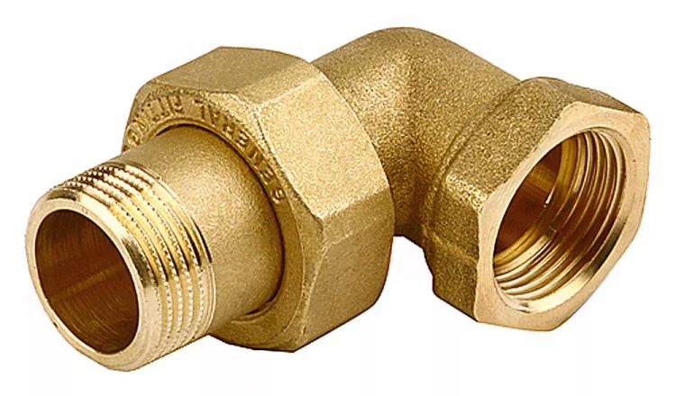 Соединитель GENERAL FITTINGS угловой с накидной гайкой, латунь, г/ш, 3/4" 51035-G/S-3/4 купить в Нягани