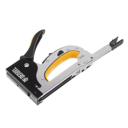 Степлер мебельный Denzel 40211, стальной корпус, быстрая загрузка, регул. силы удара, тип 53, 4-14 мм купить в Нягани