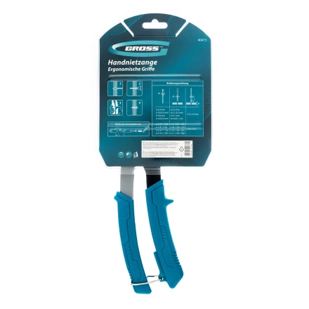 Заклепочник ручной Gross 40415, 260 мм, заклепки 2,4-3,2-4,0-4,8 мм купить в Нягани