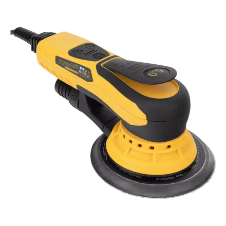 Машина шлифовальная орбитальная бесщет Denzel OS-150-BL 27606, 350 Вт, 4000-10000 об/мин купить в Нягани