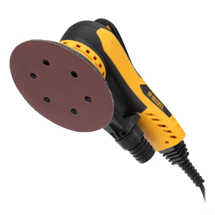 Машина шлифовальная орбитальная бесщет Denzel OS-150-BL 27606, 350 Вт, 4000-10000 об/мин купить в Нягани