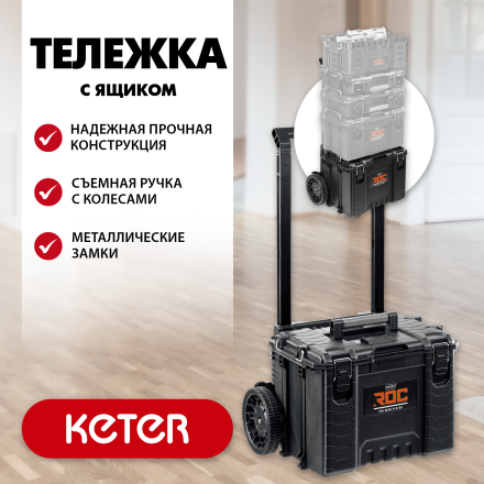 Тележка на колесах "GEAR CART", 22", KETER 38370 купить в Нягани