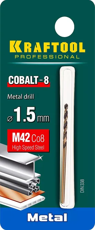 Сверла по металлу HSS-Co Оберон 29656-1.5 купить в Нягани