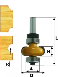 Фреза кромочная галтельная Ф223Х635 мм R32 мм хвостовик 8 мм 46390