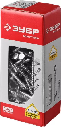 Шурупы ЗУБР &quot;МАСТЕР&quot; с шестигранной головкой, оцинкованные, 6x40мм, 110шт 4-300451-06-040 купить в Нягани