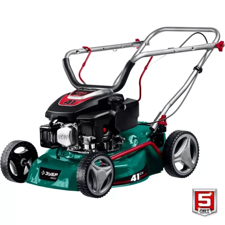 ЗУБР 410 мм, 3.5 л.с., бензиновая газонокосилка (ГБ-410) купить в Нягани