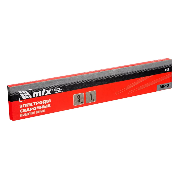 Электроды MP-3, диам. 3 мм, 1 кг., ильменитовое покрытие MTX 97530 купить в Нягани