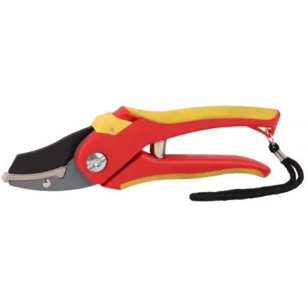 Секатор GRINDA двухкомпонентные ручки, обычный механизм, без эфеса, округлые лезвия с упорной наковальней, 205мм 8-423203_z01 купить в Нягани