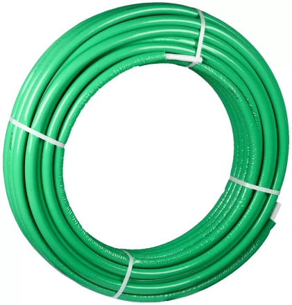 Труба металлопласт. ЗУБР &quot;ШиреФит&quot; с теплоиз., 20мм, толщ.стенки 2мм, мет. слоя 0,4мм, макс. давл. 10атм при 95°С, 50м 51457-20 купить в Нягани