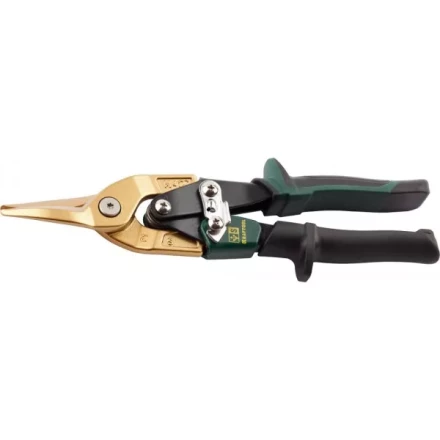 Ножницы по твердому металлу KRAFTOOL, двойная рычаж передача, Cr-Mo, титан покрытие, двухкомп ручка, прямые, 260мм 2327-S купить в Нягани