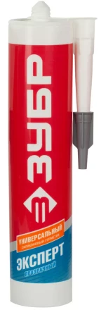 Герметик силиконовый ЗУБР &quot;ЭКСПЕРТ&quot; прозрачный, универсальный, 280мл 41233-2 купить в Нягани