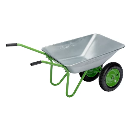 Тачка садовая Сибртех 689135, 2-х колесная, грузоподъемность 120 кг, объем 65 л купить в Нягани