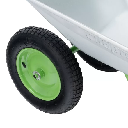 Тачка садовая Сибртех 689135, 2-х колесная, грузоподъемность 120 кг, объем 65 л купить в Нягани