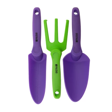 Набор садового инструмента Palisad 630218, пластиковый, гелевые рукоятки, 3 предмета, Nylon Soft купить в Нягани