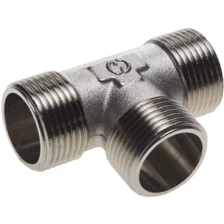 Тройник GENERAL FITTINGS никелированная латунь, ш/ш/ш, 1&quot; 51051-1 купить в Нягани