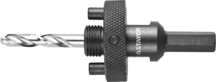 Державка STAYER "PROFESSIONAL" с пружинный фиксатором для коронок 32-200мм, быстросъёмная, шестигранным хвостовиком, резьба 5/8 29550 купить в Нягани
