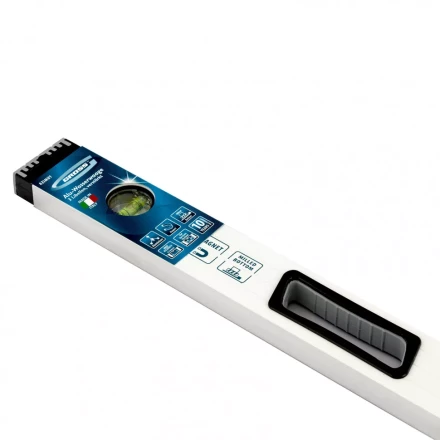 Уровень алюминиевый 1000 мм усиленный рукоятки фрезерованный 3 глазка магнитный Gross 34372 купить в Нягани