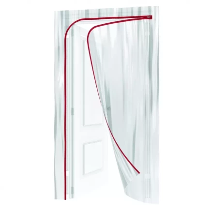 Пленочная дверь на молнии типа L 220x120cm с малярной лентой 2,5смх10м Matrix 88758 купить в Нягани