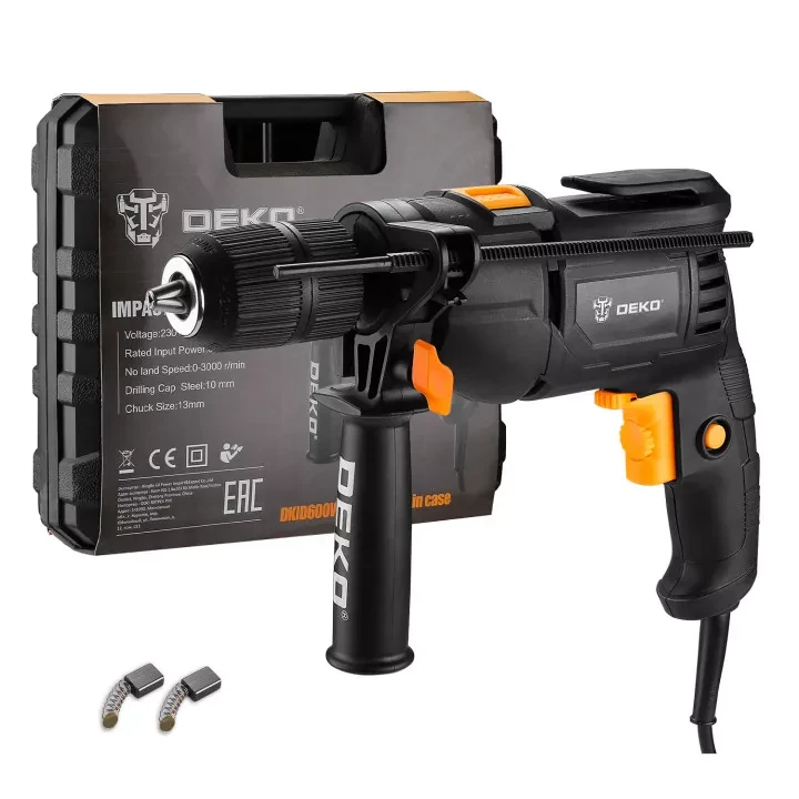 Дрель ударная DEKO DKID600W, 063-4163, в кейсе купить в Нягани