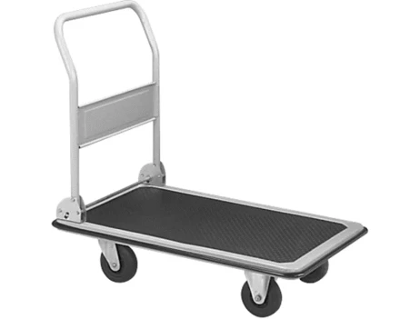 Тележка платформенная 950 кг TOR PH950 (1100х780) со складной ручкой (пластиковые колеса 150 мм) 1024686 купить в Нягани