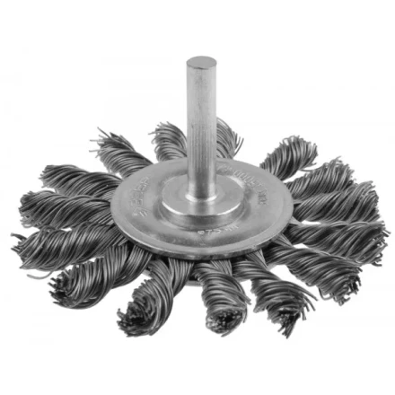 ЗУБР &quot;ПРОФЕССИОНАЛ&quot;. Щетка дисковая для дрели, жгутированная стальная проволока 0,5мм, 75мм 3522-075_z02 купить в Нягани