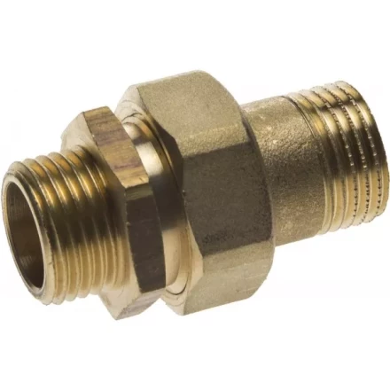 Соединитель GENERAL FITTINGS прямой с накидной гайкой, латунь, ш/ш, 1/2&quot; 51037-S/S-1/2 купить в Нягани