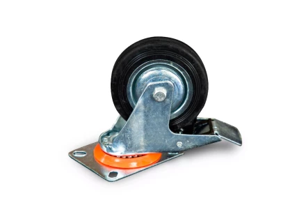 Колесо поворотное резина SCb 42 100 мм с тормозом (N) 1024166 купить в Нягани