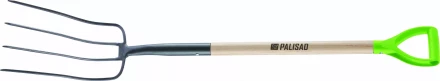 Вилы 4-рогие Palisad, сенные, кованые, 210х340х1260 мм, деревянный лакированный черенок, 61393 купить в Нягани