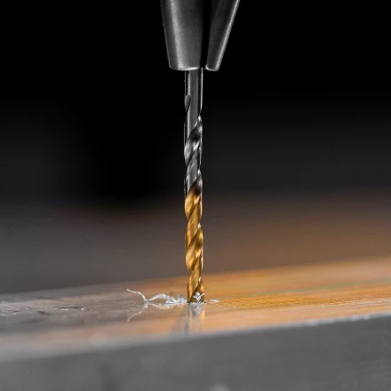 Сверло спиральное по металлу Denzel 2,5 x 57 мм, Р6М5, Golden Tip , 2шт. 718224 купить в Нягани