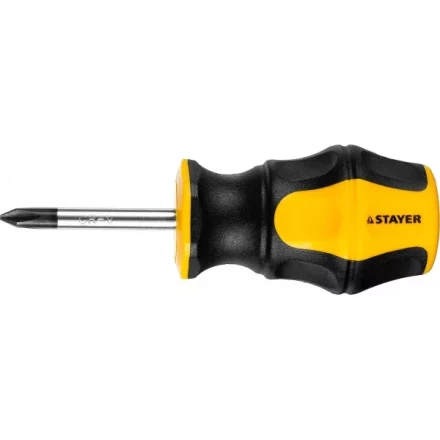 Отвертка STAYER &quot;MASTER&quot; &quot;HERCULES&quot;, Сr-V, противоскользящая рукоятка, PH1x38мм 25052-38-1_z02 купить в Нягани
