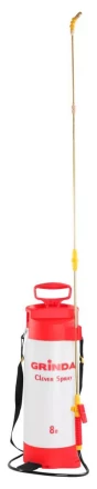 Опрыскиватель GRINDA садовый &quot;Clever Spray&quot;, 8 л, с латунным  телескоп. удлинителем и упорами для ног 8-425158_z01 купить в Нягани