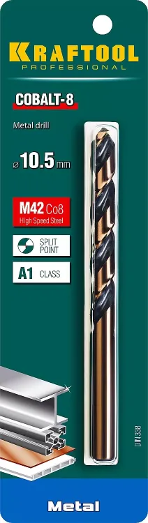 Сверло по металлу HSS-Co 29656-10.5 купить в Нягани