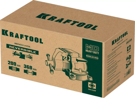 Тиски KRAFTOOL Reversible слесарные 32705-200 купить в Нягани