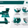 Тиски KRAFTOOL Reversible слесарные 32705-200 купить в Нягани