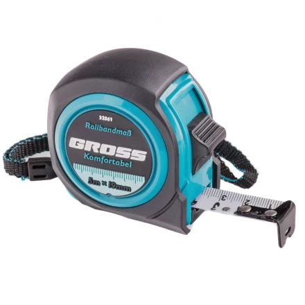 Рулетка Komfortabel 5 м х 19 мм обрезиненный корпус Gross 32561 купить в Нягани
