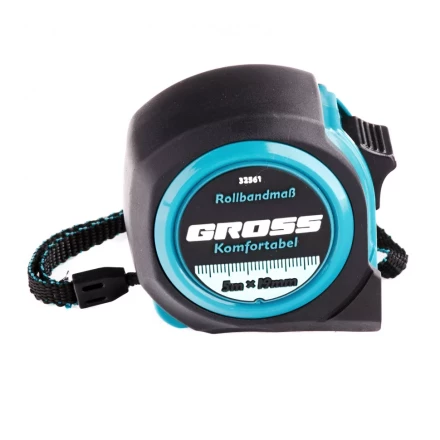 Рулетка Komfortabel 5 м х 19 мм обрезиненный корпус Gross 32561 купить в Нягани