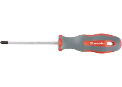 Отвертка Profi SL4 х 75 мм SVСM двухкомпонентная рукоятка Matrix 11958