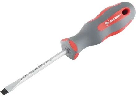 Отвертка Profi SL4 х 75 мм SVСM двухкомпонентная рукоятка Matrix 11958 купить в Нягани