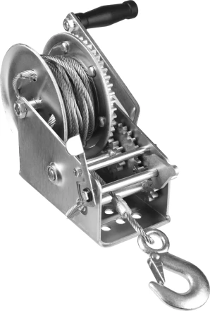 Лебедка ручная барабанная ЗУБР &quot;ПРОФЕССИОНАЛ&quot;, тяговая, тросовая, 1,1т, 8м 43113-1.1_z01 купить в Нягани