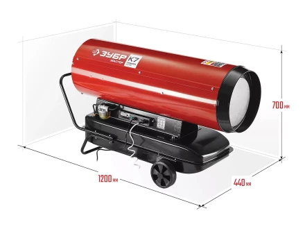 Пушка дизельная прямого нагрева дисплей К7 ДП-К7-65000-Д серия МАСТЕР купить в Нягани