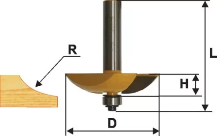 Фреза фигирейная горизонтальная Ф635Х14 мм хвостовик 12 мм 46566 купить в Нягани