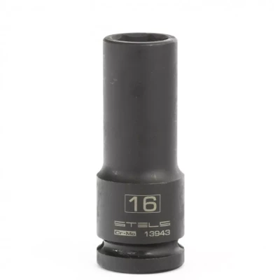 Головка ударная удлиненная шестигранная 16 мм 1/2" CrMo Stels 13943