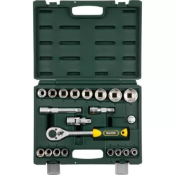 Набор KRAFTOOL "EXPERT QUALITAT": Торцовые головки, 1/2", 21 предмет 27882-H22_z02