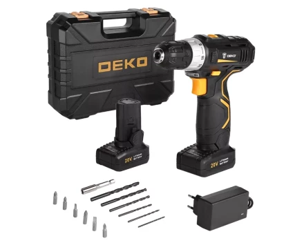 Дрель аккумуляторная в наборе DEKO GCD20DU3 SET3, 063-4142 купить в Нягани