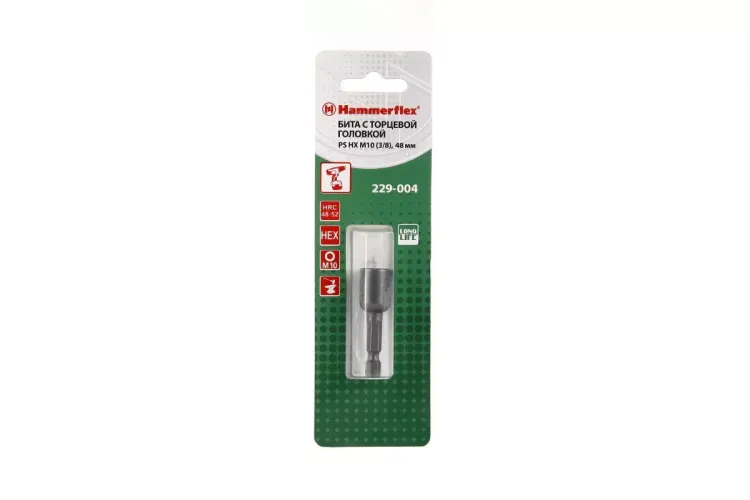 Головка HAMMER размер 10мм, H 48мм, S 3/8'' (229-004 PS HX) купить в Нягани
