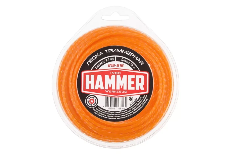 Леска для триммеров HAMMER 216-816 купить в Нягани