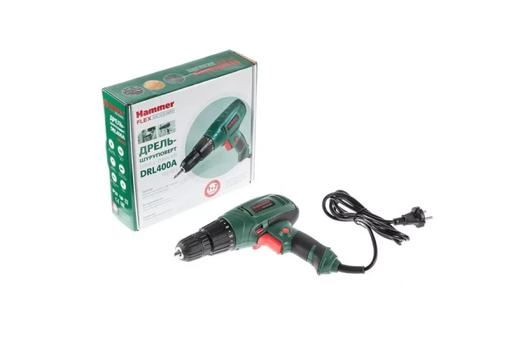 Дрель-шуруповерт HAMMER Flex DRL400A купить в Нягани